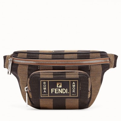 Fendi Belt Bag In Fabric With Pequin Striped Motif LDBS241017