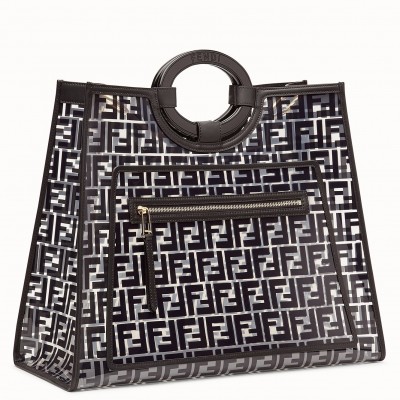 Fendi Black Large PU Runaway Shopper Bag LDBS241035