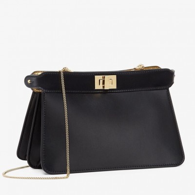 Fendi Black Peekaboo ISeeU Pochette Bag LDBS241041