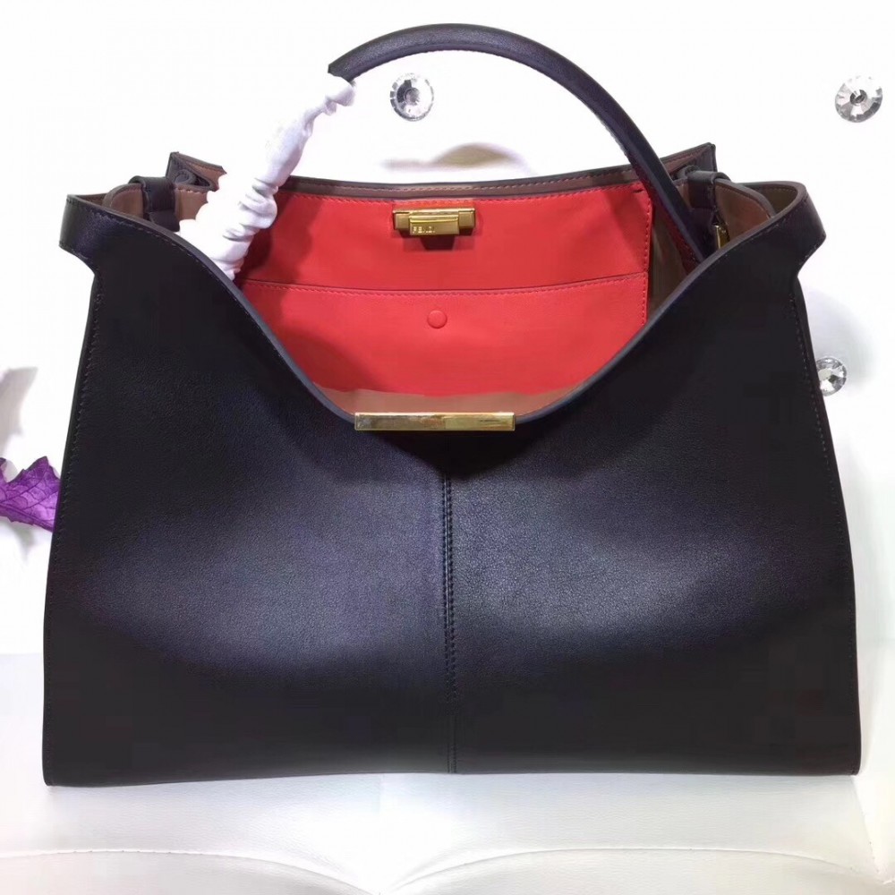 Fendi Black Peekaboo X Lite Large Bag LDBS241043