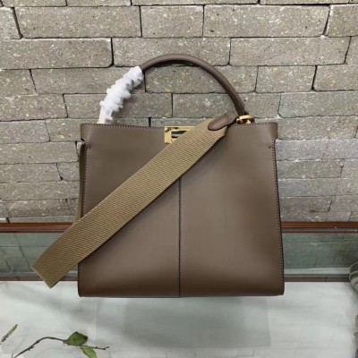 Fendi Brown Peekaboo X Lite Regular Bag LDBS241055