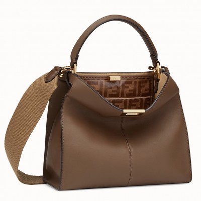 Fendi Brown Peekaboo X Lite Regular Bag LDBS241055