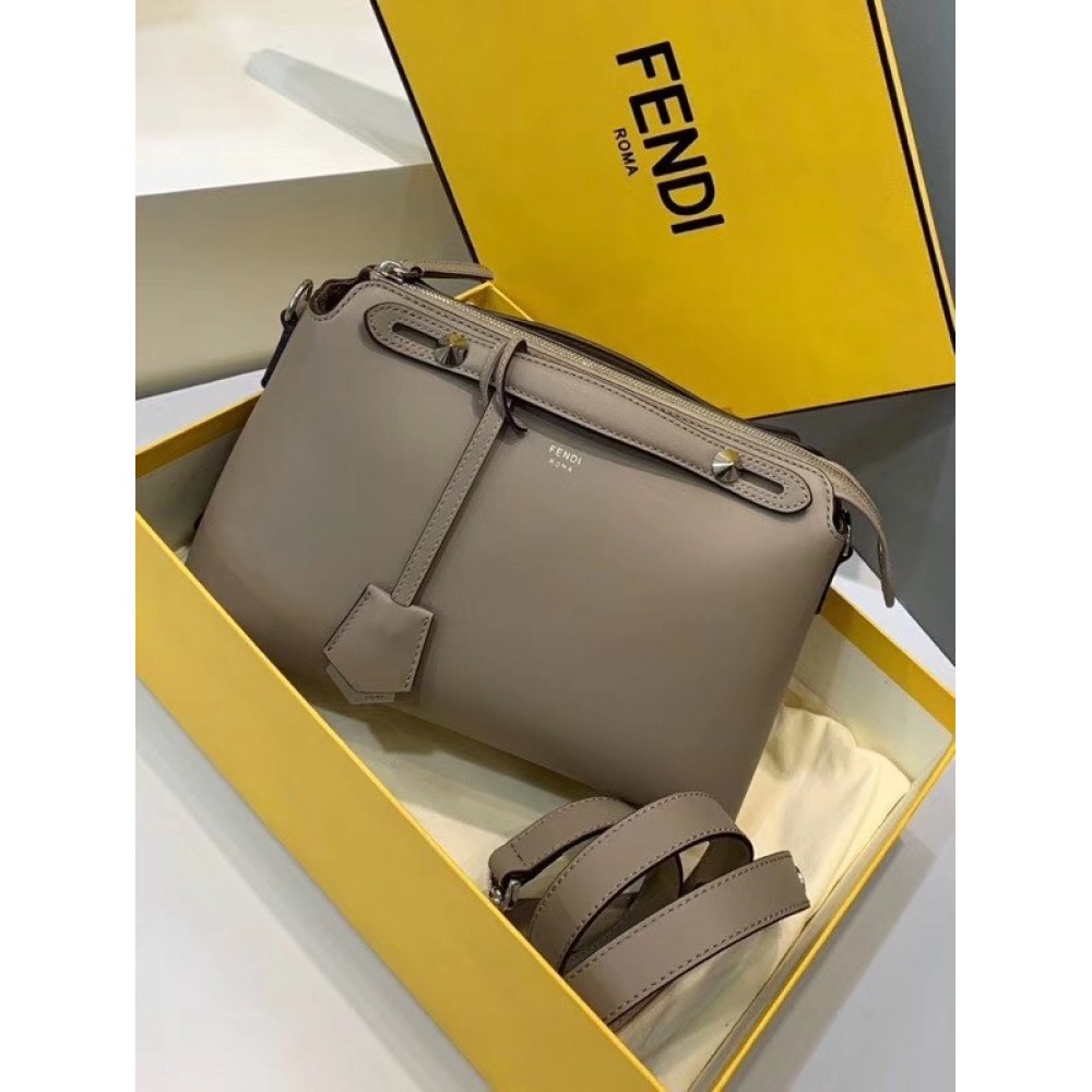 Fendi By The Way Medium Bag In Grey Calfskin LDBS241062