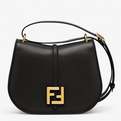 Fendi C'mon Medium Bag in Black Calfskin LDBS241067