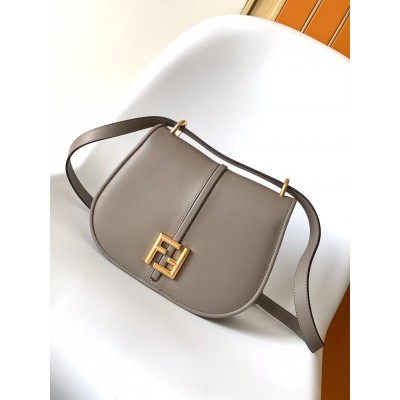 Fendi C'mon Medium Bag in Grey Calfskin LDBS241069