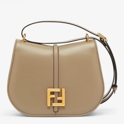 Fendi C'mon Medium Bag in Grey Calfskin LDBS241069