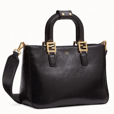 Fendi FF Tote Small Bag In Black Calfskin LDBS241088