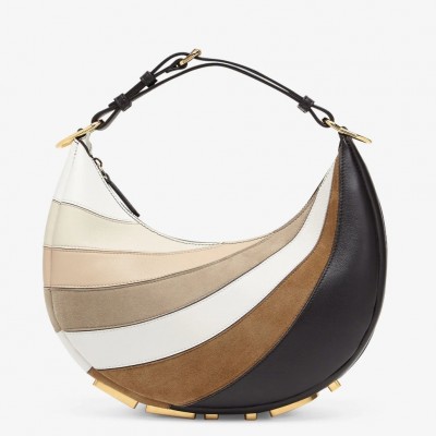 Fendi Fendigraphy Small Hobo Bag In Inlaying Leather LDBS241079