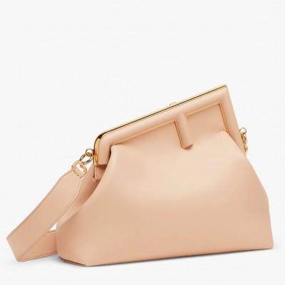 Fendi First Medium Bag In Powder Pink Nappa Leather LDBS241093