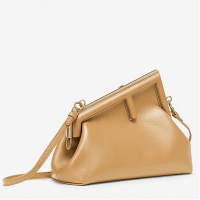 Fendi First Small Bag In Beige Nappa Leather LDBS241096