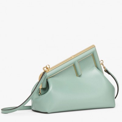 Fendi First Small Bag In Mint Green Nappa Leather LDBS241104