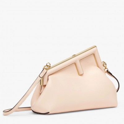 Fendi First Small Bag In Pale Pink Nappa Leather LDBS241106