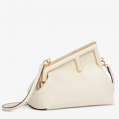 Fendi First Small Bag In White Nappa Leather LDBS241108