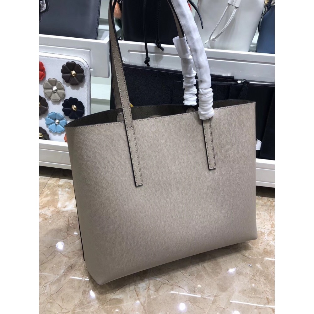 Fendi Grey Leather Logo Shopper Bag LDBS241113