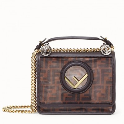 Fendi Kan I F Shoulder Bag In Tech Mesh LDBS241121