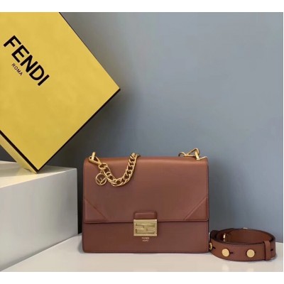 Fendi Kan U Bag In Brick Red Calfskin LDBS241127