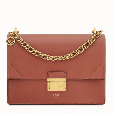 Fendi Kan U Bag In Brick Red Calfskin LDBS241127