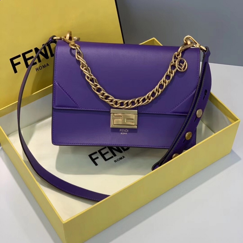 Fendi Kan U Bag In Purple Calfskin LDBS241131