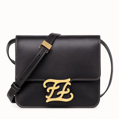 Fendi Karligraphy Bag In Black Calfskin Leather LDBS241135