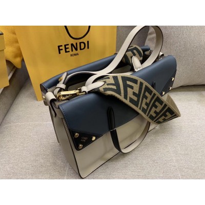 Fendi Large Flip Tote Bag In Beige Calfskin LDBS241146