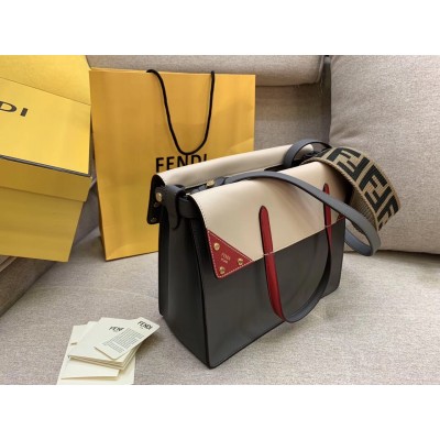 Fendi Large Flip Tote Bag In Grey Calfskin LDBS241149