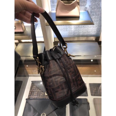 Fendi Mon Tresor Mini Bucket Bag In Tech Mesh LDBS241200