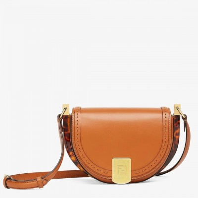 Fendi Moonlight Saddle Bag In Brown Calfskin LDBS241207