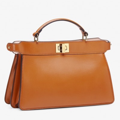 Fendi Peekaboo ISeeU East-West Bag In Brown Nappa LDBS241218