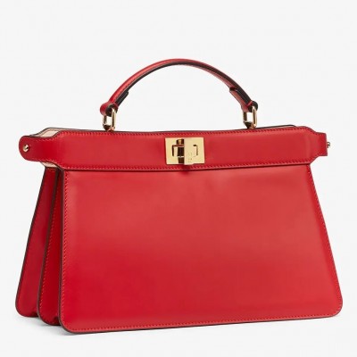 Fendi Peekaboo ISeeU East-West Bag In Red Nappa LDBS241219