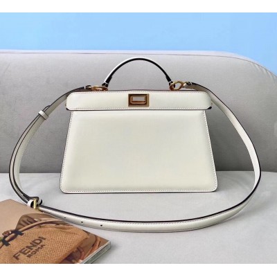 Fendi Peekaboo ISeeU East-West Bag In White Nappa LDBS241220