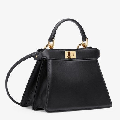 Fendi Peekaboo ISeeU Petite Bag In Black Nappa Leather LDBS241227