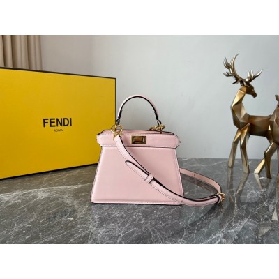 Fendi Peekaboo ISeeU Petite Bag In Pink Nappa Leather LDBS241228