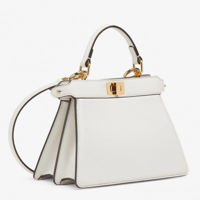 Fendi Peekaboo ISeeU Petite Bag In White Nappa Leather LDBS241229