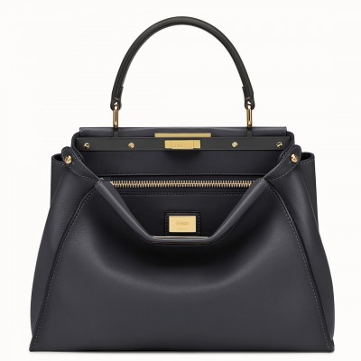 Fendi Peekaboo Medium Bag In Black Calfskin LDBS241234