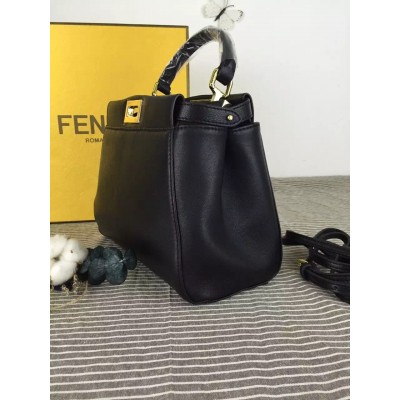 Fendi Peekaboo Mini Bag In Black Nappa Leather LDBS241240