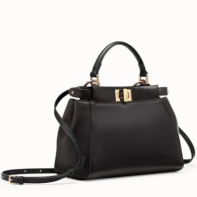 Fendi Peekaboo Mini Bag In Black Nappa Leather LDBS241240