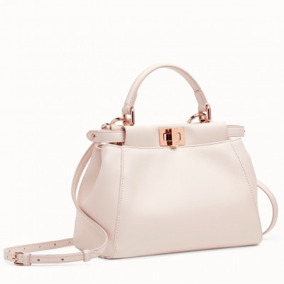 Fendi Peekaboo Mini Bag In Light Pink Nappa Leather LDBS241244