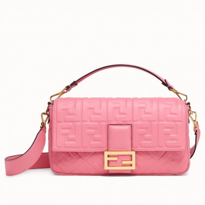 Fendi Pink FF Motif Large Baguette Bag LDBS241271