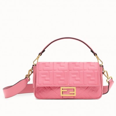 Fendi Pink FF Motif Medium Baguette Bag LDBS241272