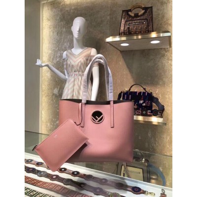 Fendi Pink Kan I F Logo Shopper Bag LDBS241274