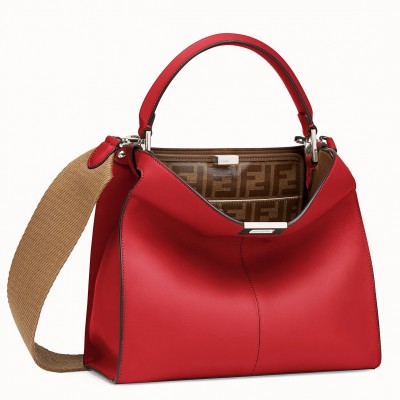 Fendi Red Peekaboo X Lite Regular Bag LDBS241281