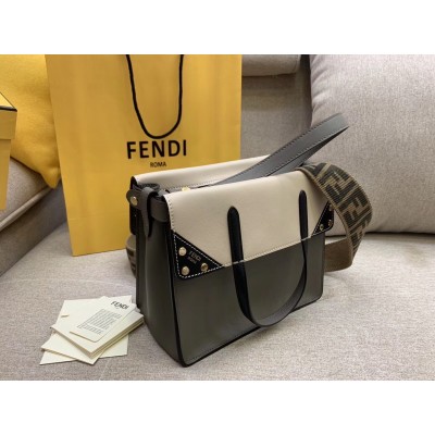 Fendi Regular Flip Tote Bag In Grey Calfskin LDBS241284