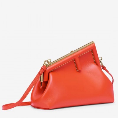 Fendi Small First Bag In Piment Nappa Leather LDBS241299