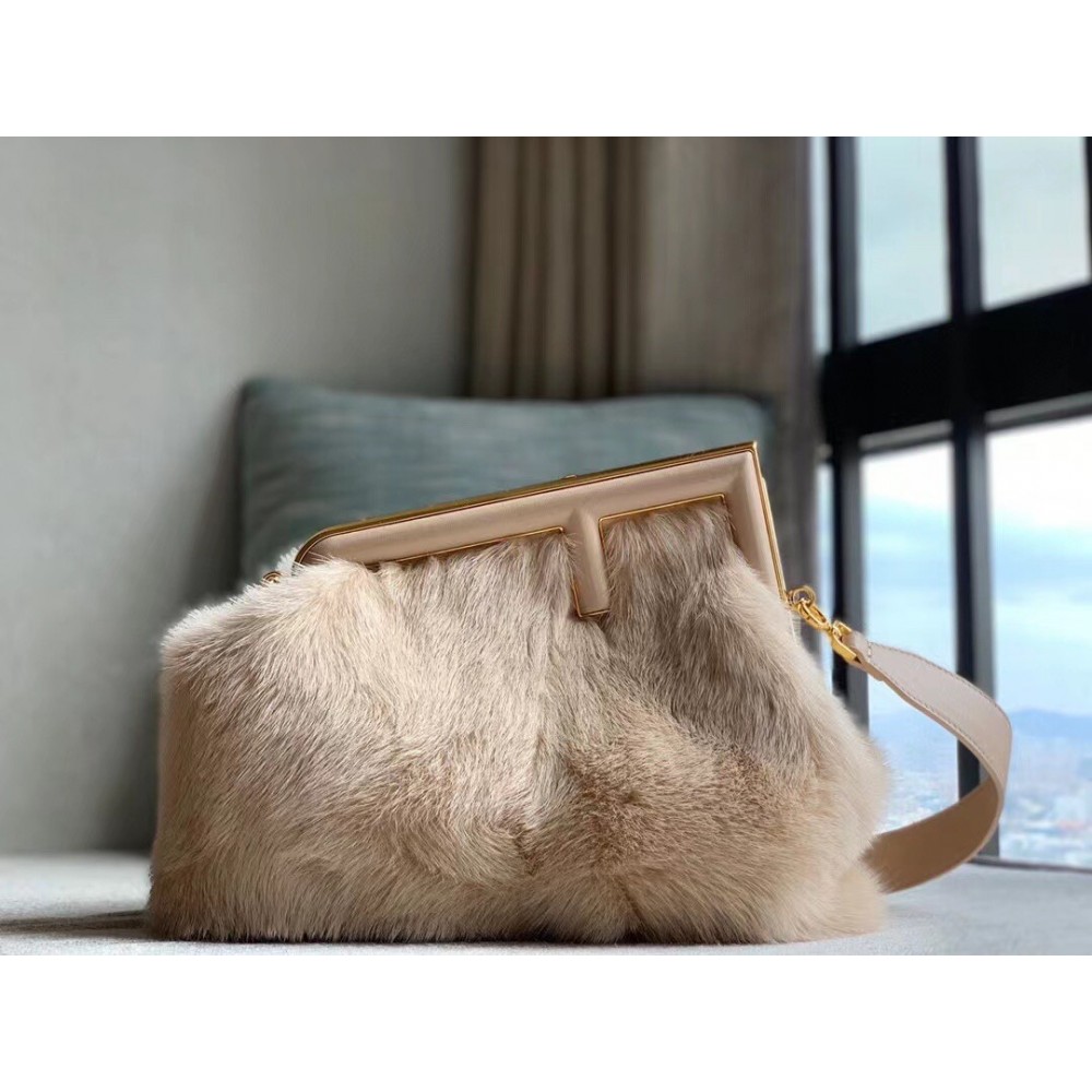 Fendi Small First Bag In Pink Mink LDBS241300