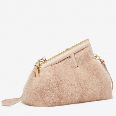 Fendi Small First Bag In Pink Mink LDBS241300