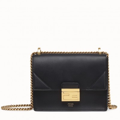 Fendi Small Kan U Bag In Black Calfskin LDBS241309