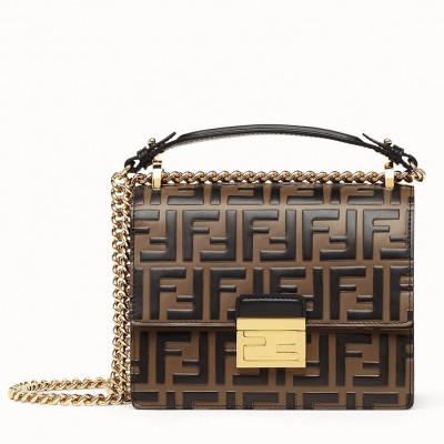 Fendi Small Kan U Bag In Calfskin Embossed With FF LDBS241312