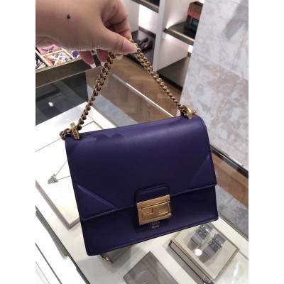 Fendi Small Kan U Bag In Purple Calfskin LDBS241314