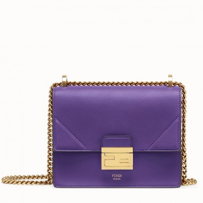 Fendi Small Kan U Bag In Purple Calfskin LDBS241314