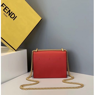 Fendi Small Kan U Bag In Red Calfskin LDBS241315